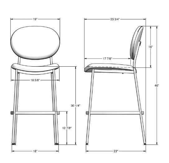 Amisco Customizable Cassandra Bar Stool-2