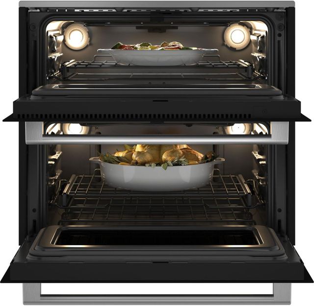 Café™ Minimal Series 30" Platinum Glass Double Electric Wall Oven-2