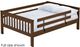 Crate Designs™ Furniture Brindle Full Mission Upper Bunk Bed-0