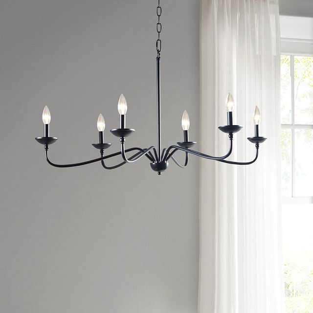 Olliix by Hampton Hill Matte Black Brighton Chandelier-4