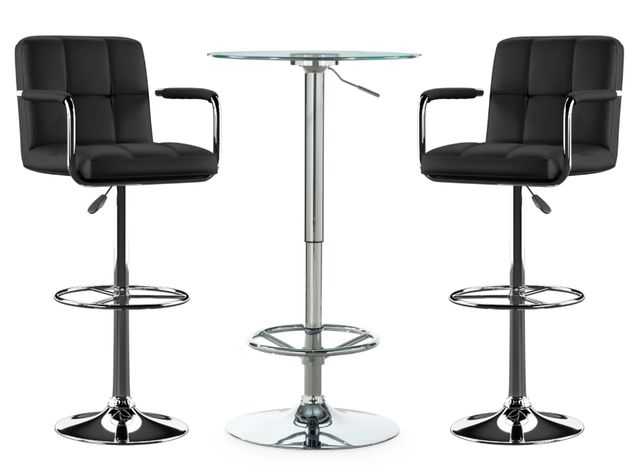 Powell® Boyd 3-Piece Black Adjustable Set-0