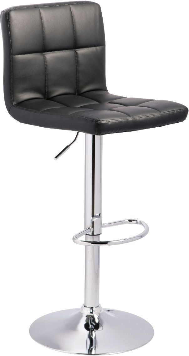 Signature Design by Ashley® Bellatier Black/Chrome Swivel Bar Stool