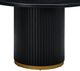 TOV Furniture Chelsea Black Round Dining Table-5