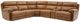 Steve Silver Co. Gatlin 6-Piece Butterscotch Leather L-Shape Dual-Power Zero-Gravity Reclining Sectional-0