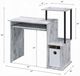 ACME Furniture Lyphre Antique White/Black Computer Desk-2
