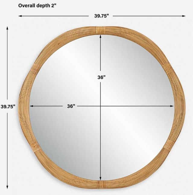 Uttermost® Salina Natural Round Mirror-3