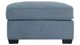 Cindy Crawford Home Liv French Blue Small Ottoman-2