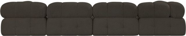 Meridian Furniture Ames 6-Piece Brown Modular Sectional with Ottoman-3