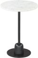 Zuo® Modern Whammy White Side Marble Table with Cast  Aluminum Base-1