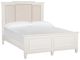 Magnussen Home® Willowbrook Egg Shell White/Natural Upholstered Queen Panel Bed-0