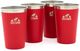 Chilly Moose 4-Piece Canoe Red Long Beach Tumbler Set-2