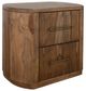 International Furniture Direct Balam Brown Nightstand-0