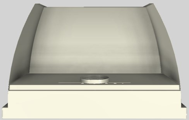 Vent-A-Hood® Designer Series 48" Biscuit Wall Mounted Range Hood-3