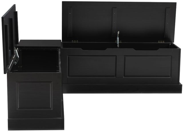 Linon Norah Black Backless Nook Bench-4