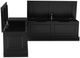 Linon Norah Black Backless Nook Bench-4