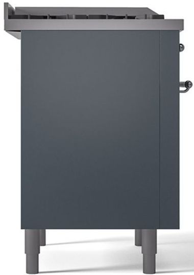 Ilve® Nostalgie II Series 36" Blue Grey Pro Style Dual Fuel Range-3