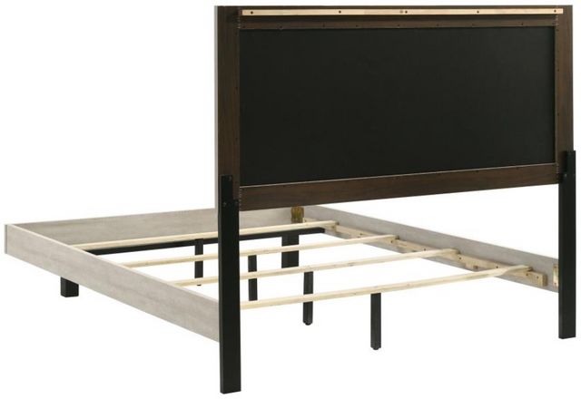 Coaster® Trenton 4-Piece Rustic Cream Queen Panel Bedroom Set-2