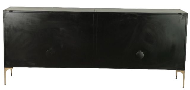Home Trends & Design Mojave Brass/Desert Patina 4-Door Buffet-3
