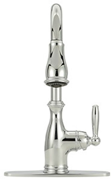 Moen® Brantford™ Chrome One-Handle High Arc Pulldown Kitchen Faucet-1