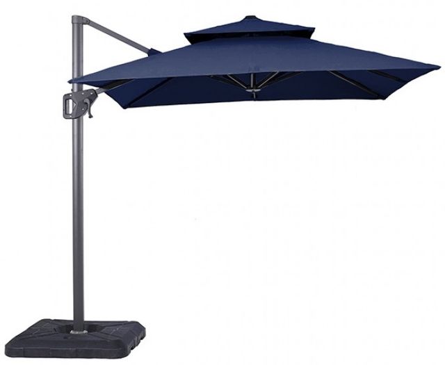 Furniture of America® Fida Blue Aluminum/Polyester Square Outdoor Umbrella-0