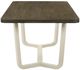 Coaster® Biloxi Brown Dining Table with Grayish Base -2