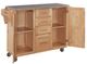 homestyles® General Line Natural/Stainless Steel Kitchen Cart-1