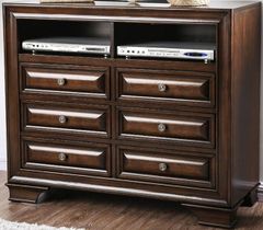 Furniture of America® Brandt Brown Cherry Media Chest