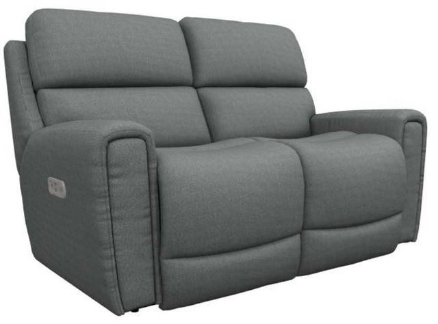La-Z-Boy® Apollo Graphite Power Reclining Loveseat with Headrest-0