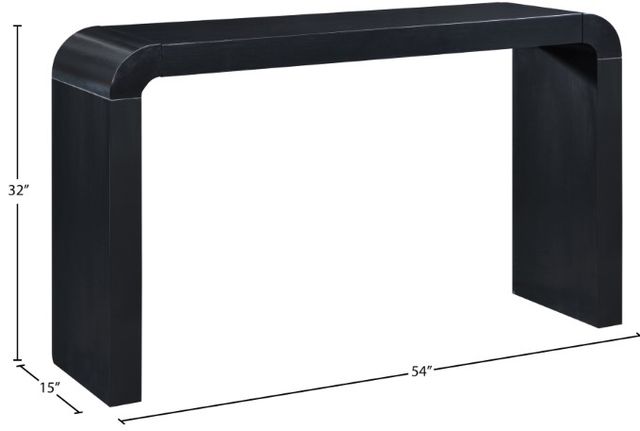 Meridian Furniture Toulon Black Console Table-4