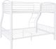 Powell® Heavy White Twin Over Full Bunk Bed-2