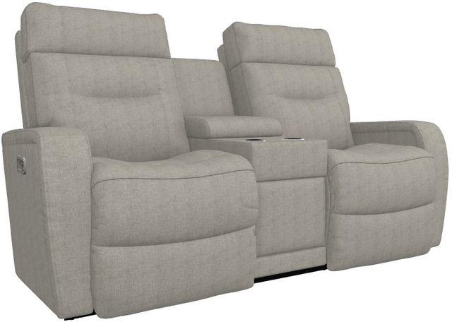 La-Z-Boy® Baron Quarry Power Wall Reclining Loveseat with Console, Headrest and Lumbar-0