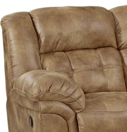 HomeStretch Frontier Almond Manual Reclining Sofa-1