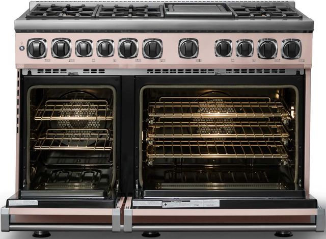 Viking® 7 Series 48'' Blush Pro Style Dual Fuel Range with Griddle-1