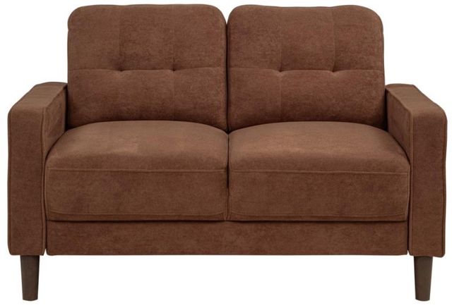 Coaster® Bowen II Rust Upholstered Loveseat-1