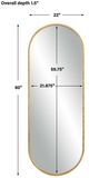 Uttermost® Varina Gold Tall Mirror-2