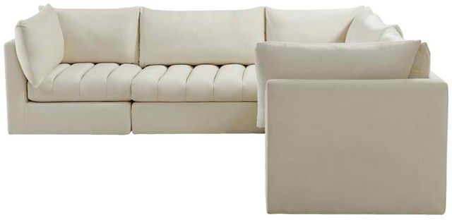 Meridian Furniture Jacob 5-Piece Cream 103" Modular Sectional-1