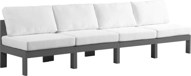 Meridian Furniture Nizuc White Outdoor Patio Modular Sofa-0