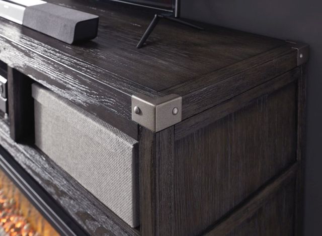 Signature Design by Ashley® Todoe Gray 65" TV Stand with Electric Fireplace-3
