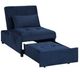 Homelegance® Garrell Dark Blue Lift Top Storage Bench with Pullout Bed-4