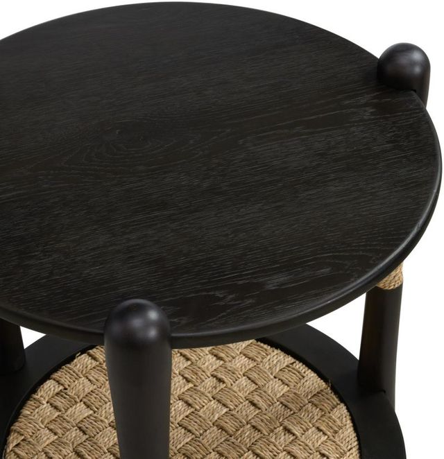 Martin Svensson Seagrass & Wood Smoked End Table-2