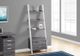 Monarch Specialties Inc. 69"H Grey-White Ladder with 2 Storage Drawers-2