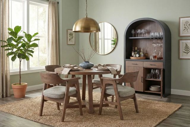 Sunny Designs™ Mia Cinder Round Dining Table-1