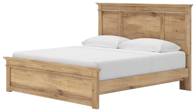 Signature Design by Ashley® Makidern Tan King Panel Storage Bed-2