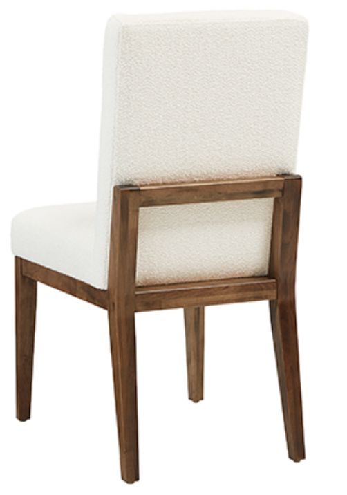 LM Co Home By Vaughan-Bassett Crafted Cherry by Ben & Erin Napier Medium Cherry/White Upholstered Side Chair-2