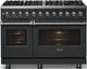 Viking® 5 Series 48" Antique Bronze Pro Style Dual Fuel (LP) Range with Polished Chrome Trim-2