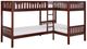 Homelegance® Rowe Dark Cherry Twin/Twin Corner Bunk Bed-0