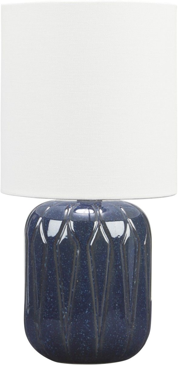 Signature Design by Ashley® Hengrove Navy Ceramic Table Lamp-0