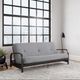 dhp furniture® Cleo Herringbone Futon with Arms-4