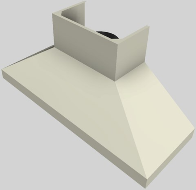 Vent-A-Hood® 66" Biscuit Euro-Style Wall Mounted Range Hood-1