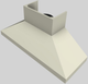 Vent-A-Hood® 66" Biscuit Euro-Style Wall Mounted Range Hood-5